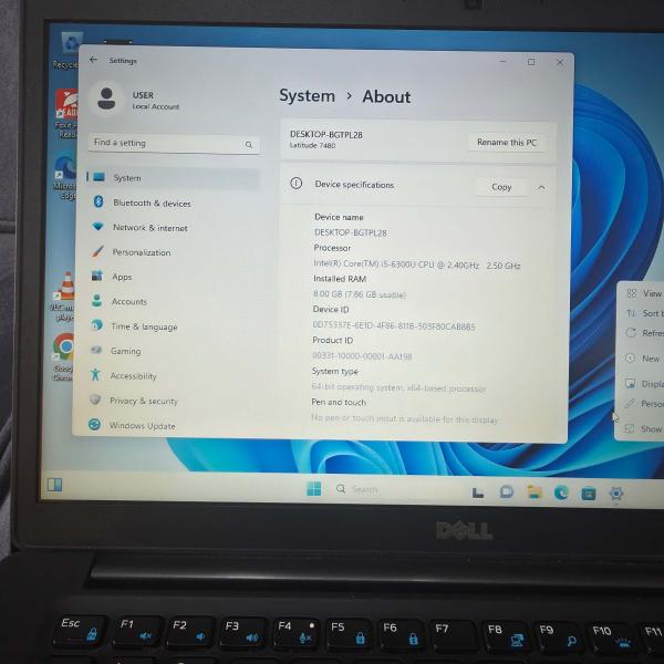 Dell Latitude 7480 Intel Corei5 - 7300U