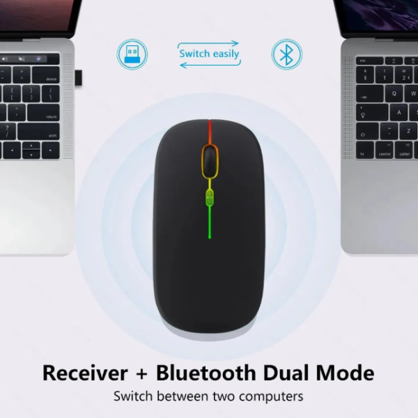 Wireless Mouse 2.4G Bluetooth Dual Mode Rechargeable ZM Ultra-thin