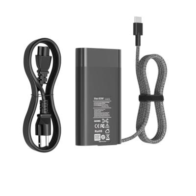90W Universal USB-C Laptop Charger – Fast Charging AC Adapter with Braided Cable