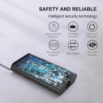 90W Universal USB-C Laptop Charger – Fast Charging AC Adapter with Braided Cable