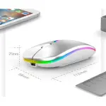 Premium Dual-Mode Rechargeable Wireless Mouse – Bluetooth & 2.4G with Dynamic LED